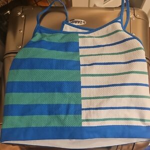 Stripe Crop Bra Tank